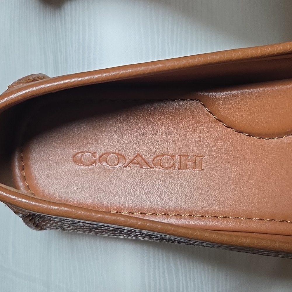 Coach Parker Moccasins Women's Leather Loafers,sz 7. - Picture 3 of 5